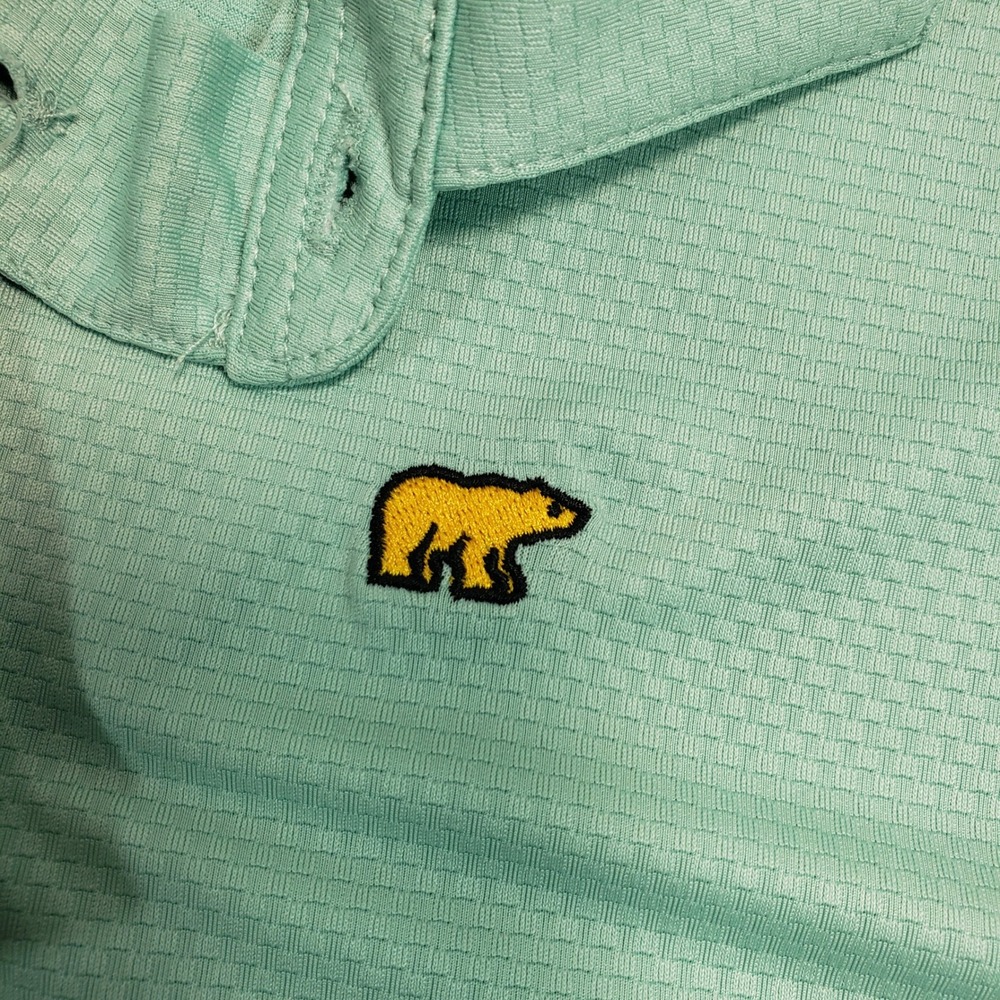 Jack Nicklaus Golf Polo Shirt XL Mint Green Moisture Wicking Sun‎ Protection - Picture 4 of 6
